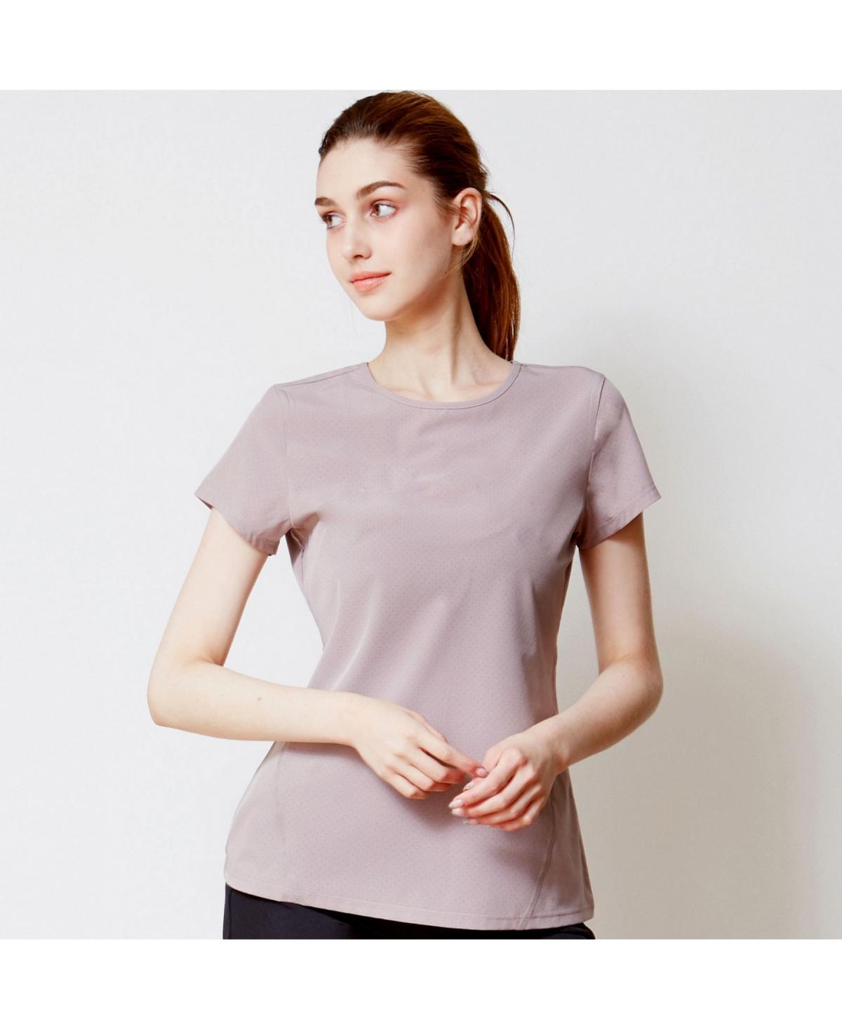 Rebody Active Womens Airy Mile Laser Cut Mesh Top for Women Product Image