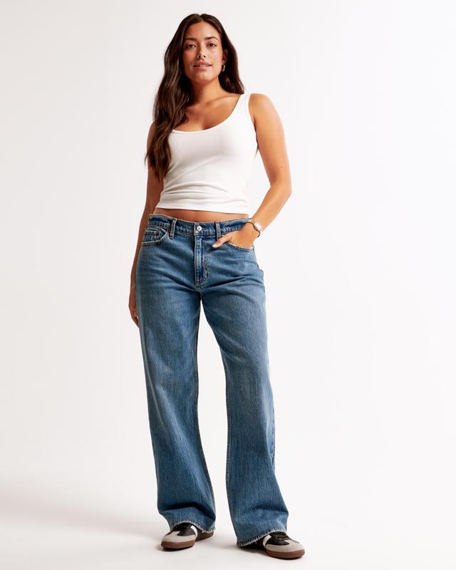 Curve Love Low Rise Baggy Jean Product Image