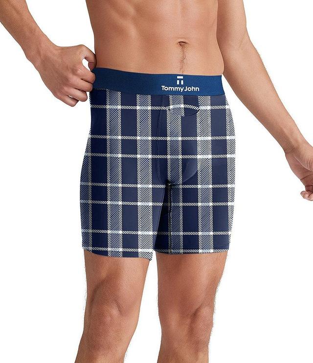 Tommy John Second Skin Medieval Plaid 6#double; Inseam Boxer Briefs Product Image