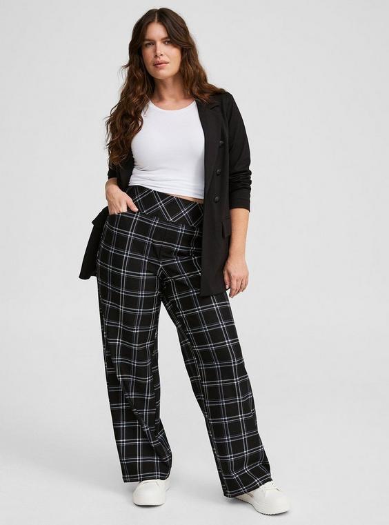 High-Rise Wide-Leg Pull On Pixie Wide Leg Luxe Ponte Pant Product Image