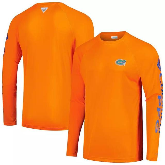 Mens Columbia Florida Gators Terminal Tackle Omni-Shade Raglan Long Sleeve T-Shirt Product Image