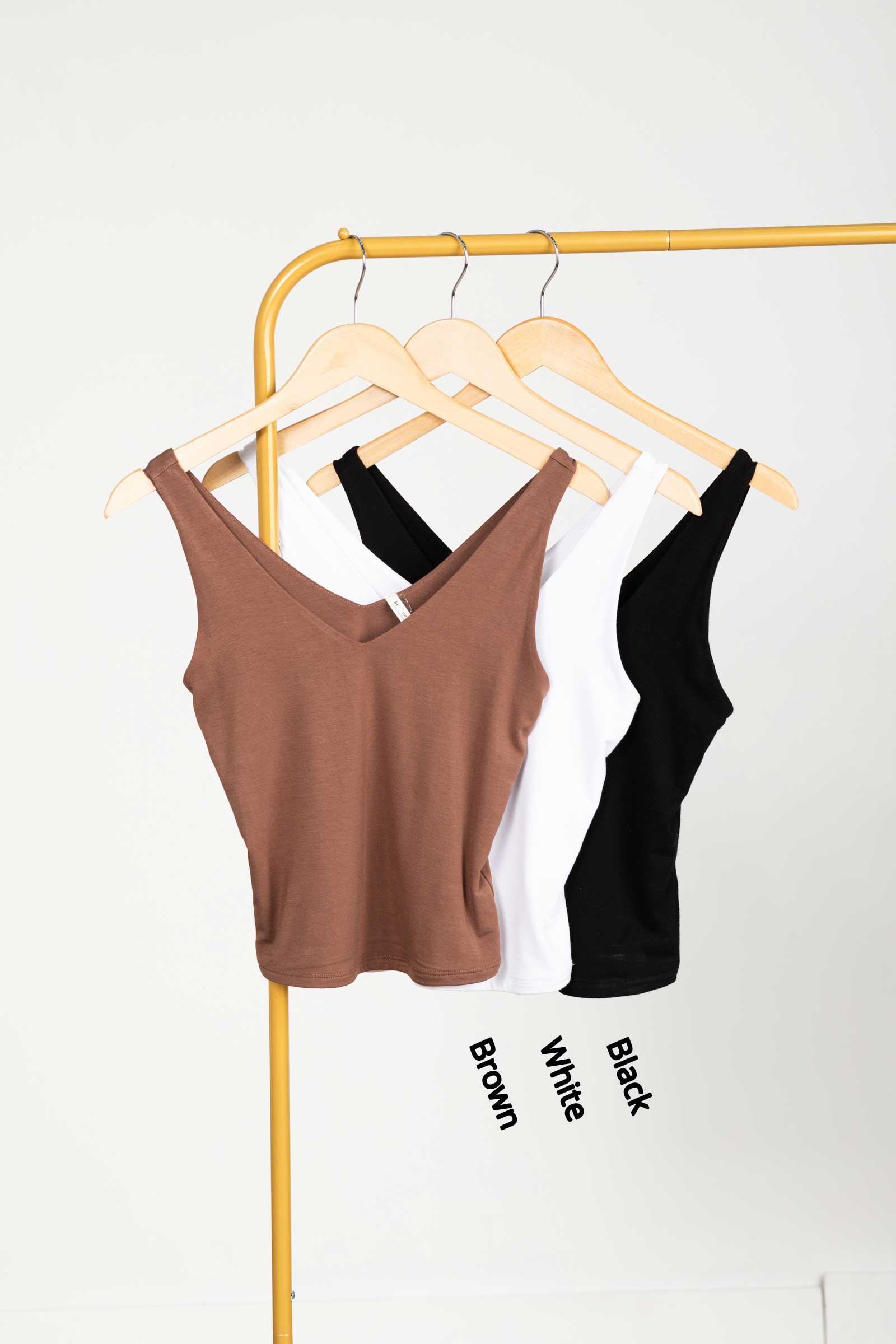 Double Layered V-Neck Tank Product Image