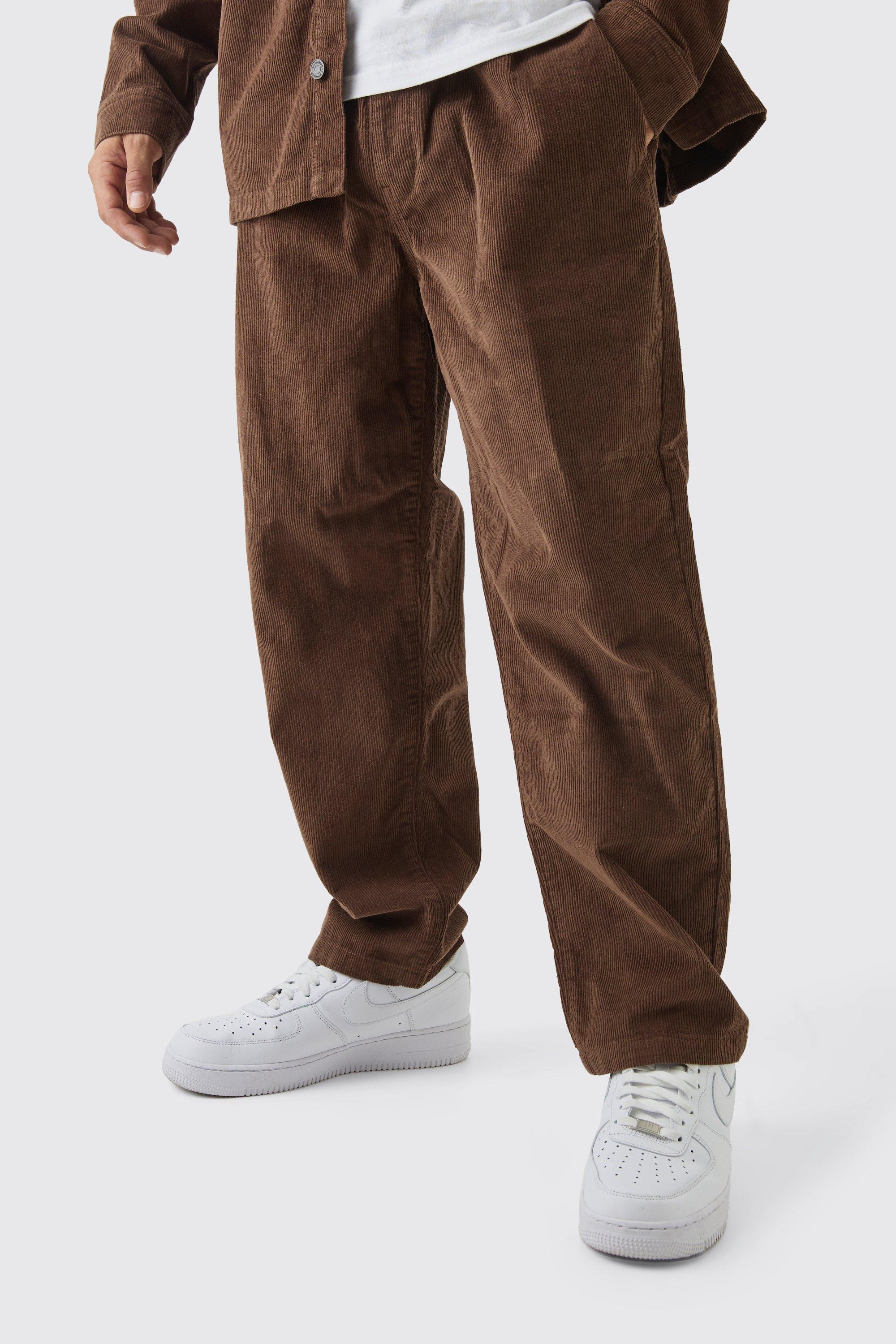 Skate Fit Woven Tab Cord Pants | boohooMAN USA product image