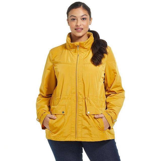 Plus Size Weathercast Water-Resistant Hooded Anorak Jacket, Womens Product Image