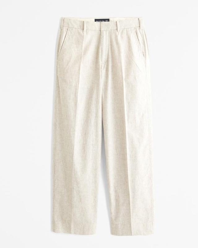 Baggy Linen-Blend Trouser Product Image