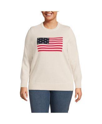 Plus Size Drifter Crew Neck Pattern Sweater Product Image