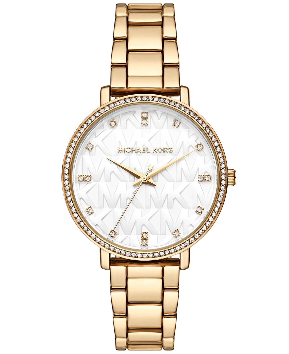 Oversized Pavé Logo -Tone Watch Product Image