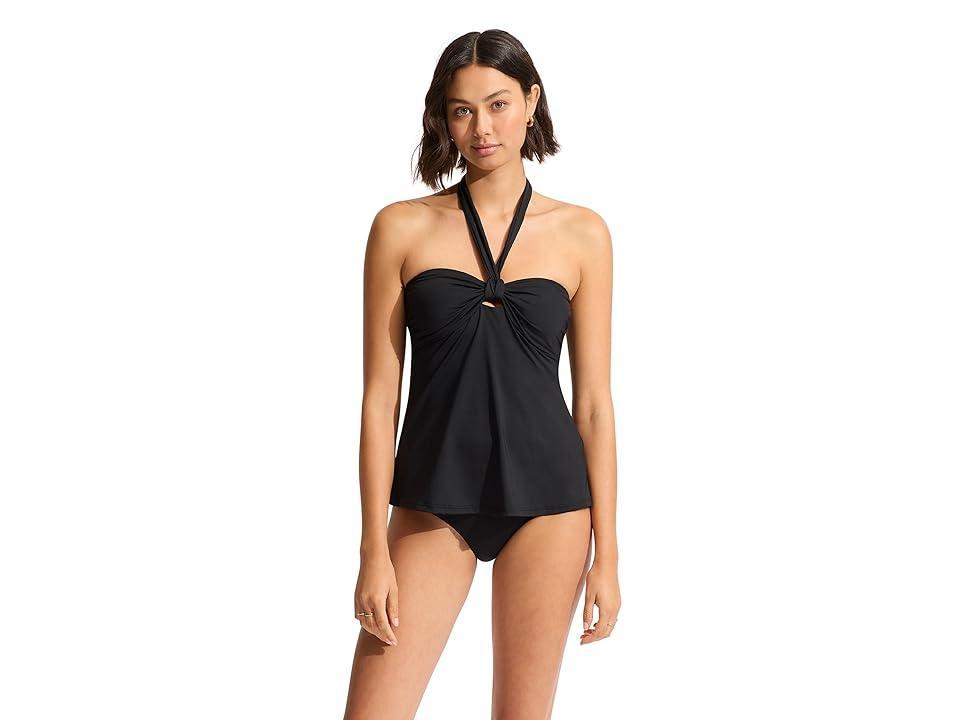 Seafolly Eco Collective Sash Tie Front Tankini Women's Swimwear Product Image