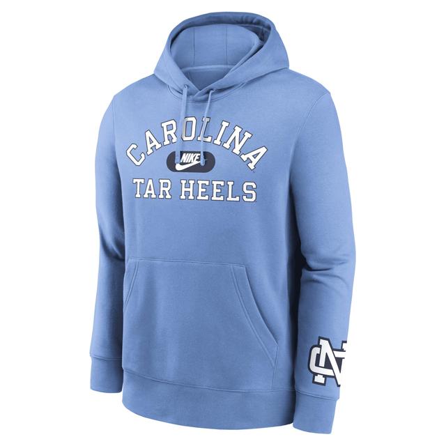 Nike Mens Carolina Blue North Carolina Tar Heels Legacy Foundational Two-Hit Club Performance Pullover Hoodie Product Image