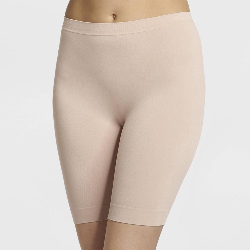 Jockey Generation Womens Slipshort - Beige L: Seamless Thigh Slimmer, Microfiber, Cotton Gusset Product Image