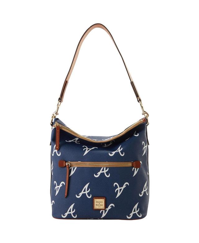 Womens Dooney & Bourke Atlanta Braves Sporty Monogram Large Purse Product Image