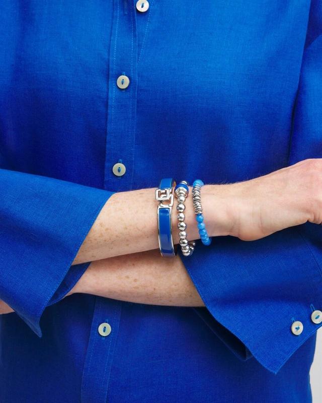 Blue Hero Beaded Stretch Bracelet Product Image