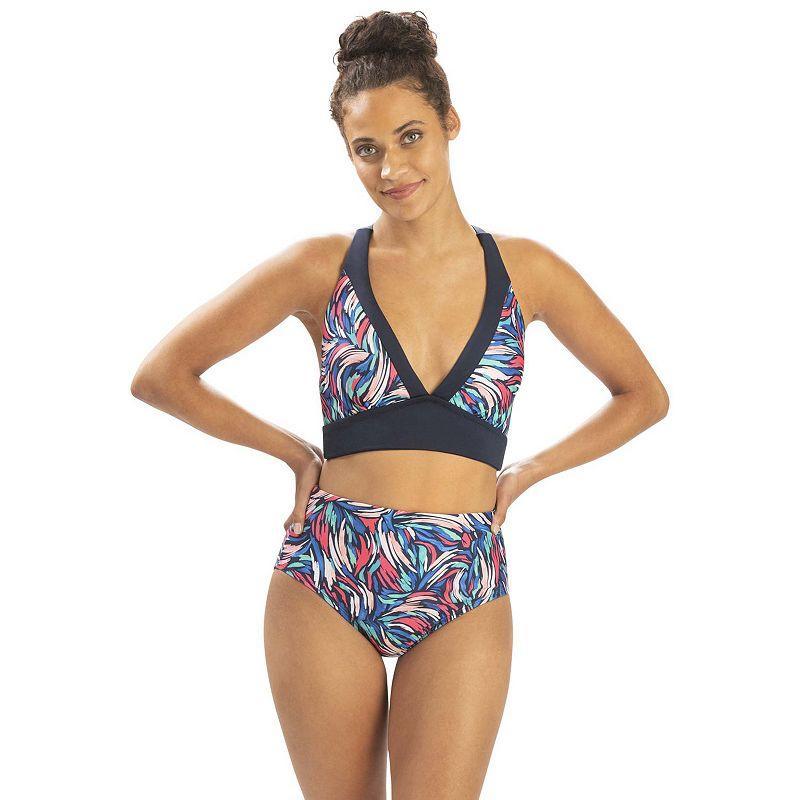 Womens Dolfin Printed Contrast Bikini Swim Top Product Image