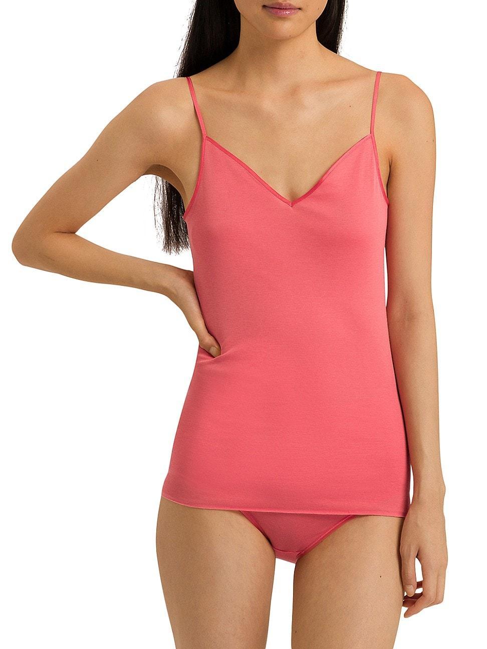 Womens Cotton Seamless V-Neck Camisole Product Image