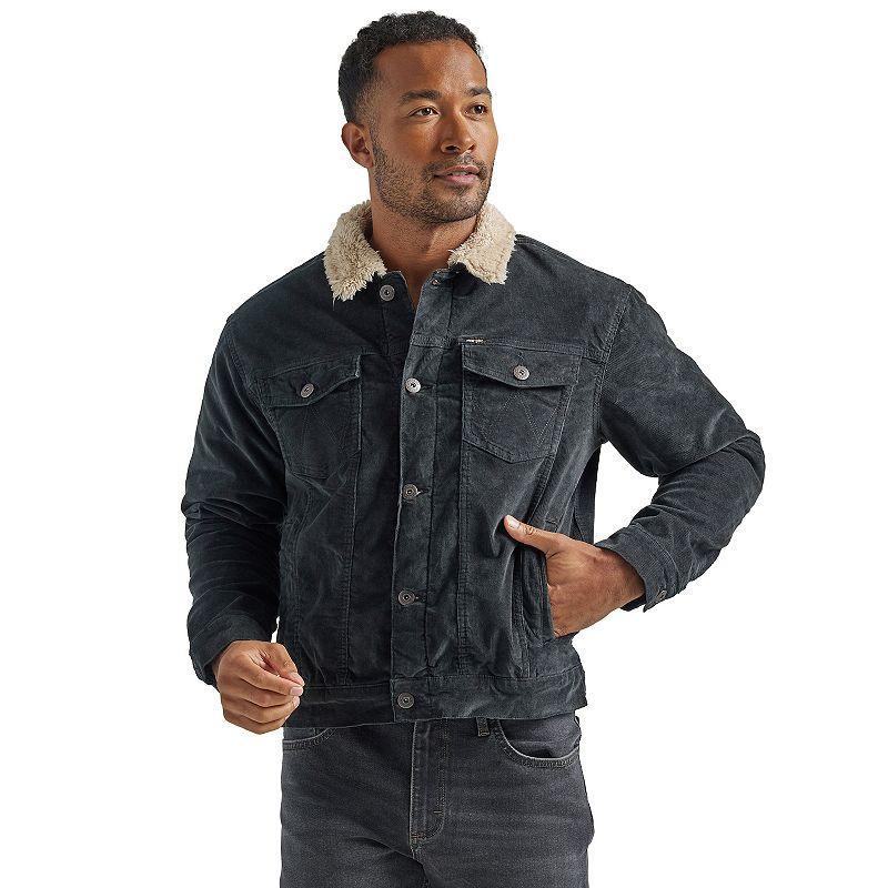 Mens Wrangler Sherpa-Lined Corduroy Jacket Product Image