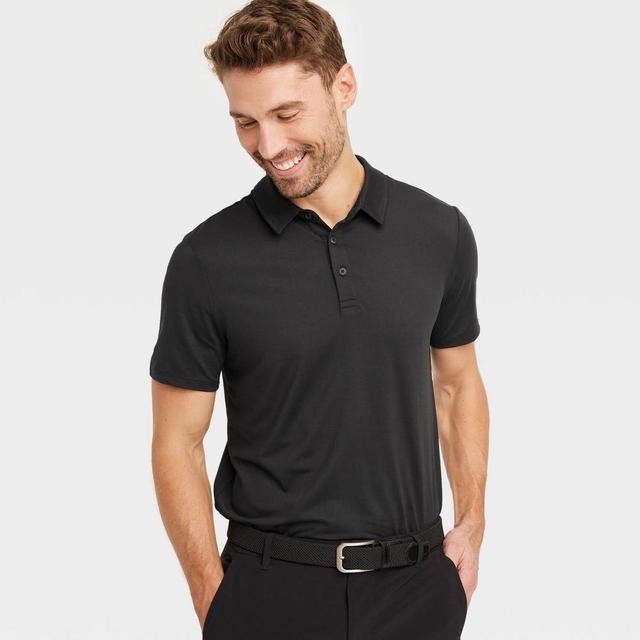 Mens Jersey Polo Shirt - All In Motion Black Onyx M Product Image