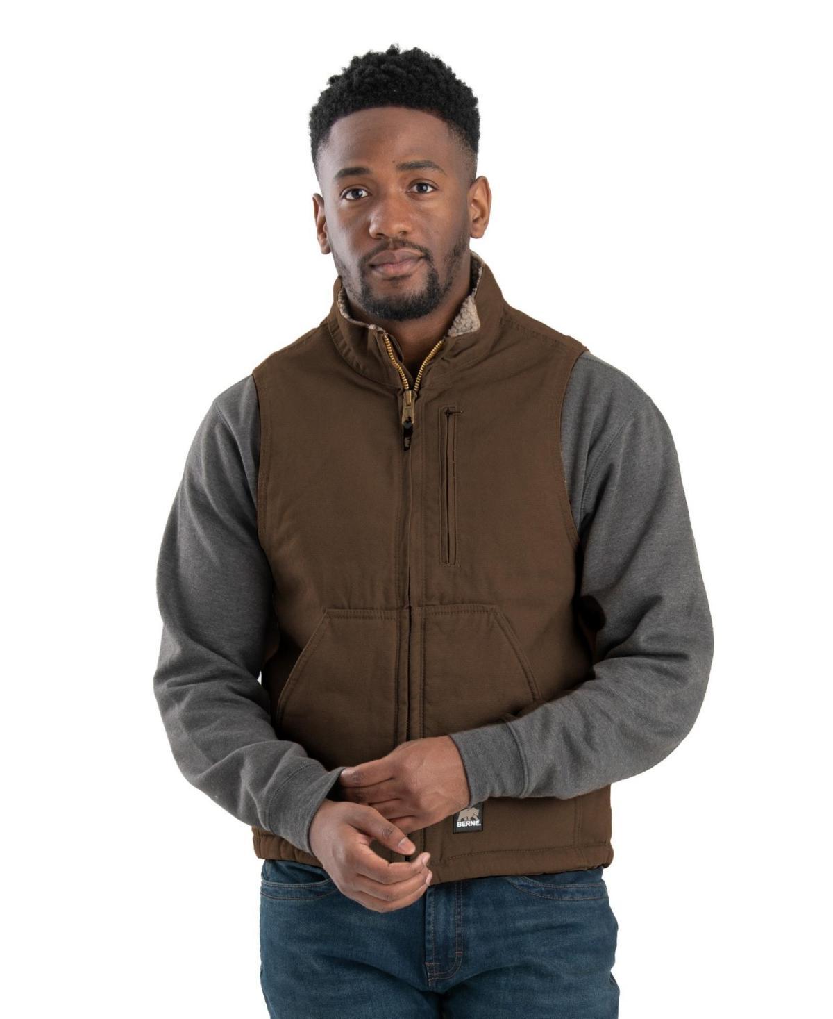 Berne Mens Heartland Washed Duck Vest - Slate Product Image