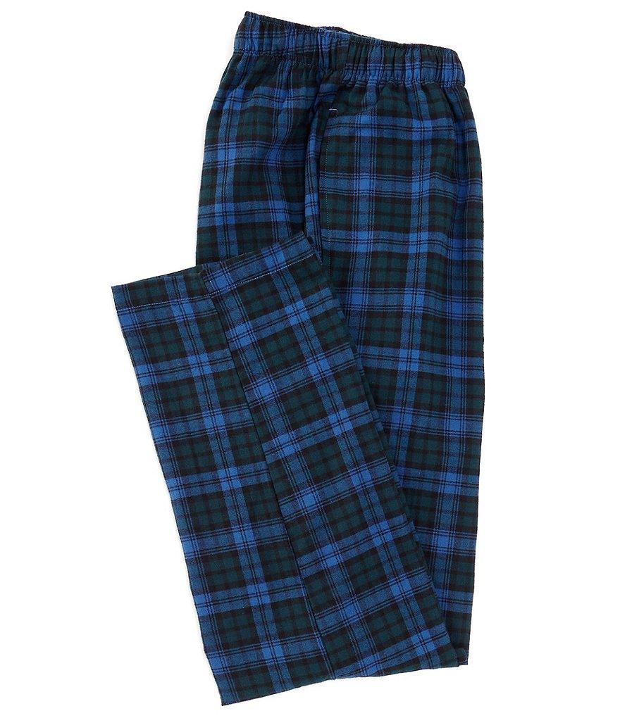 Roundtree & Yorke Portuguese Flannel Plaid Sleep Pants Product Image