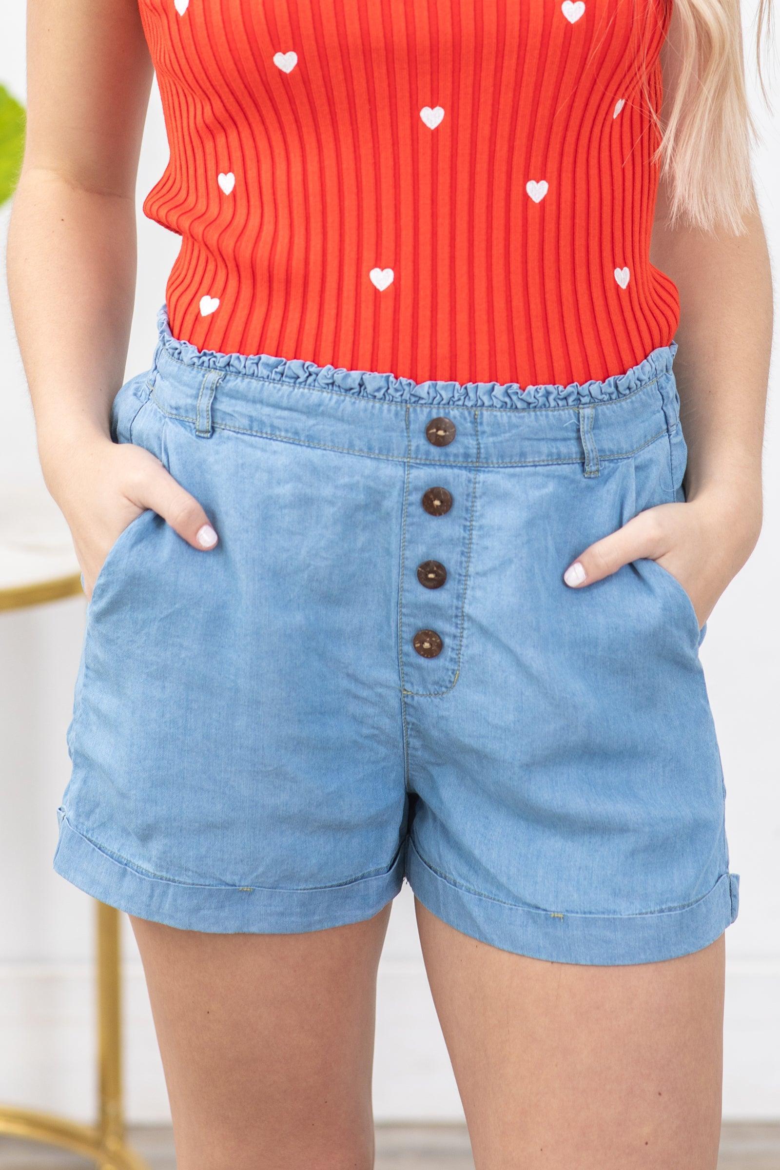 Red With White Embroidered Hearts Sweater Tank Product Image