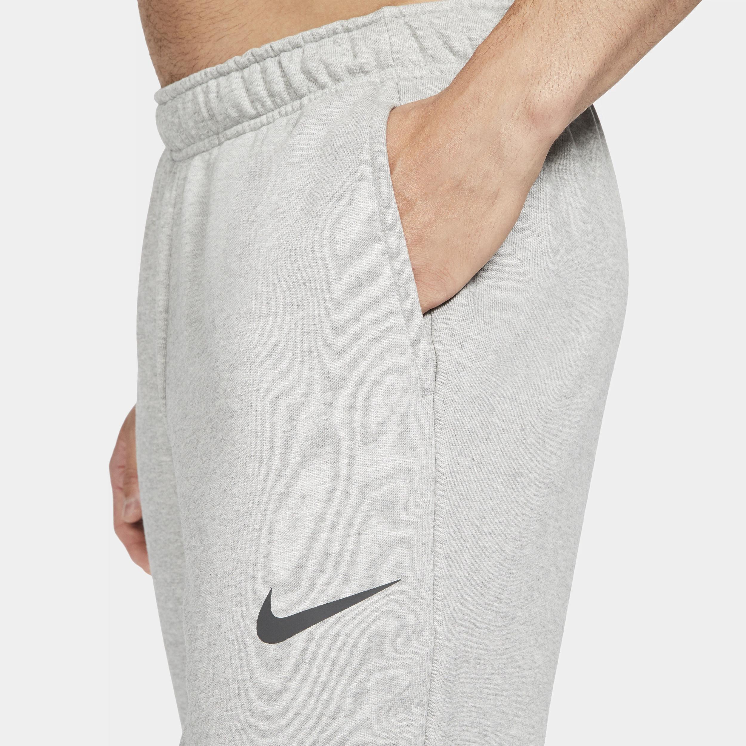 Mens Nike Dri-FIT Fleece Training Pants Grey Product Image