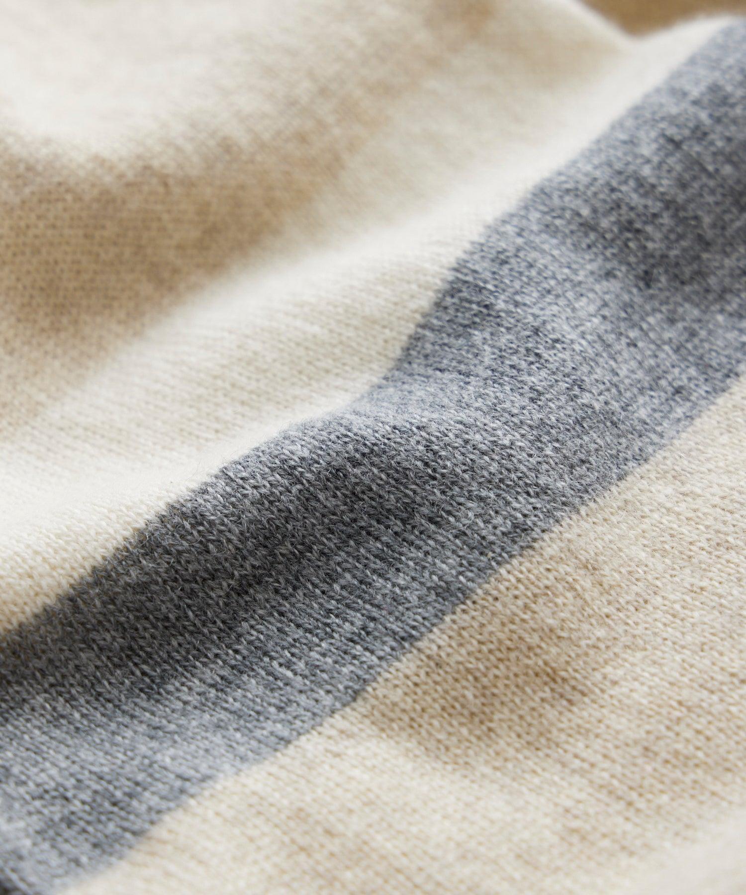 Luxe Cashmere Armstripe Cardigan in Oatmeal Product Image