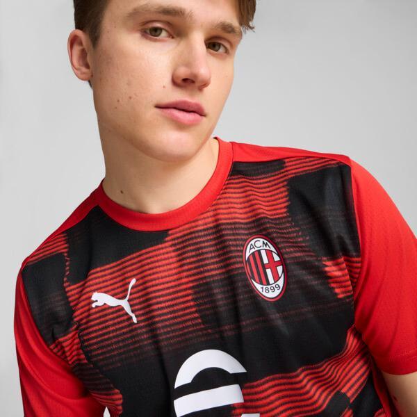 PUMA AC Milan Pre-Match Men's Short Sleeve Soccer Jersey in For All Time Red/Black Product Image