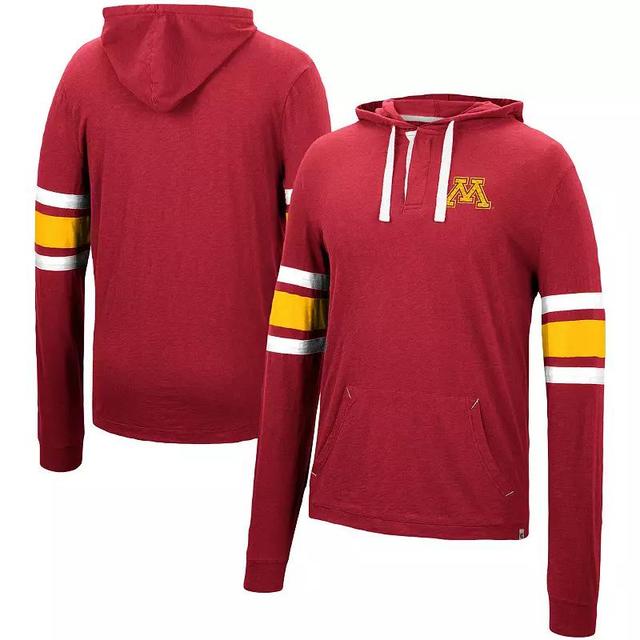 Mens Colosseum Maroon Minnesota Golden Gophers Lebowski Hoodie Long Sleeve T-Shirt Product Image