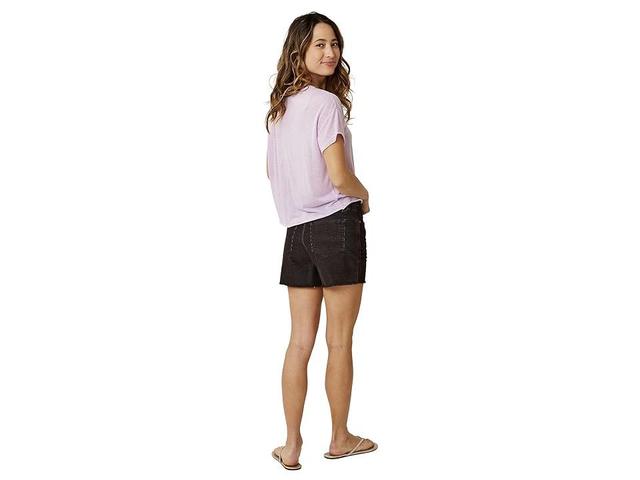 Carve Designs Oahu High-Rise 4 Shorts (Black) Women's Shorts Product Image