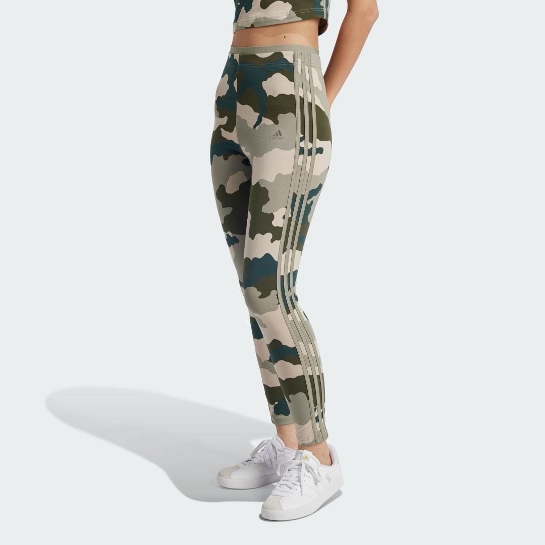 Essentials 3-Stripes Camo Print 7/8 Length Leggings Product Image