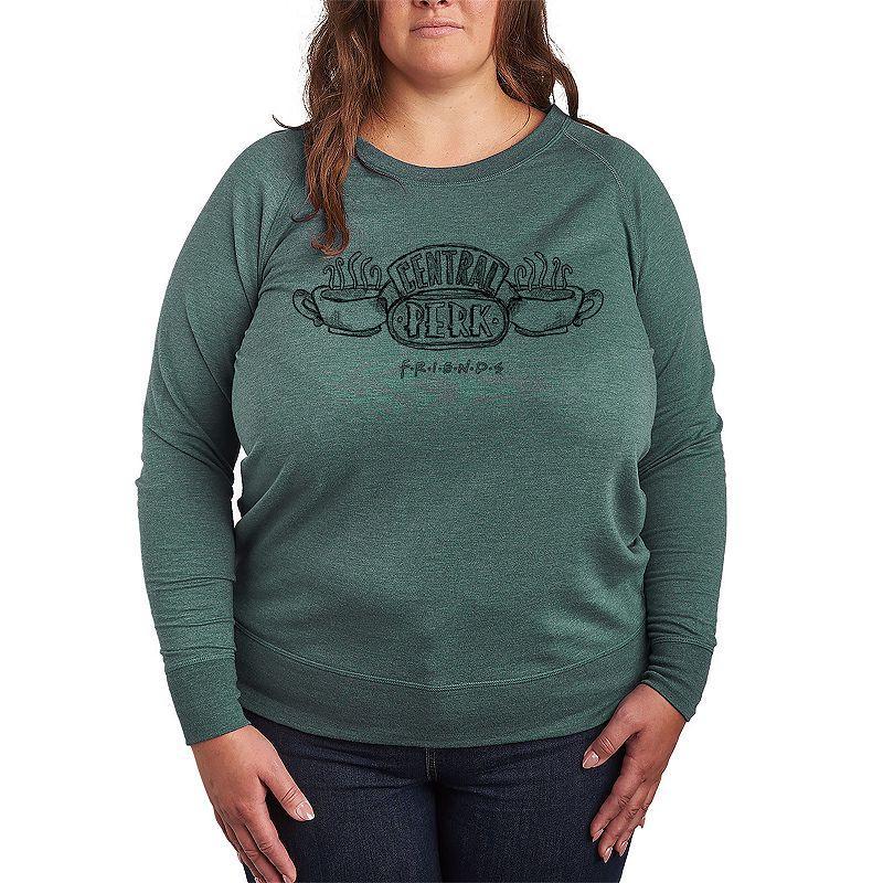 Plus Size Friends Central Perk Logo Graphic Tee, Womens Green Product Image