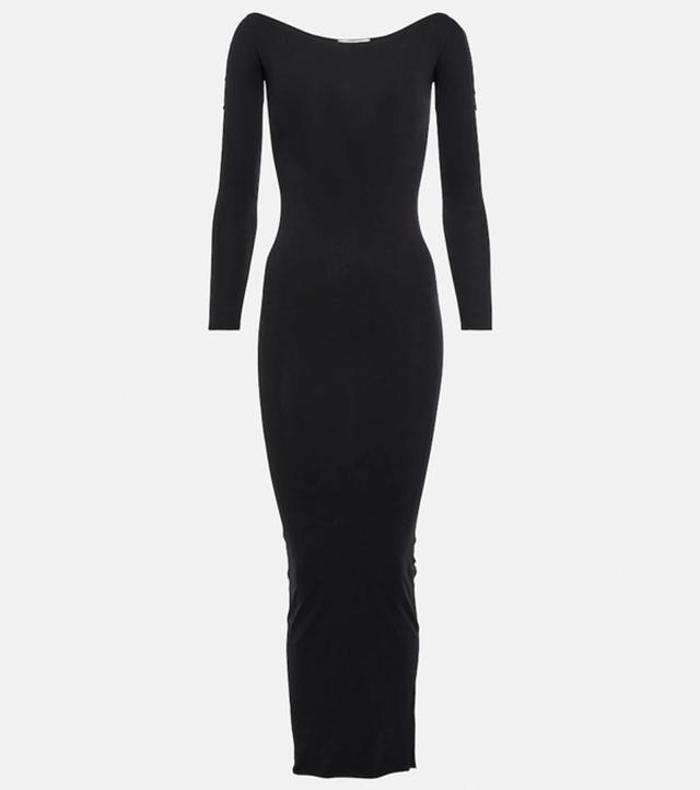 Curitiba Off-shoulder Maxi Dress In Black Product Image