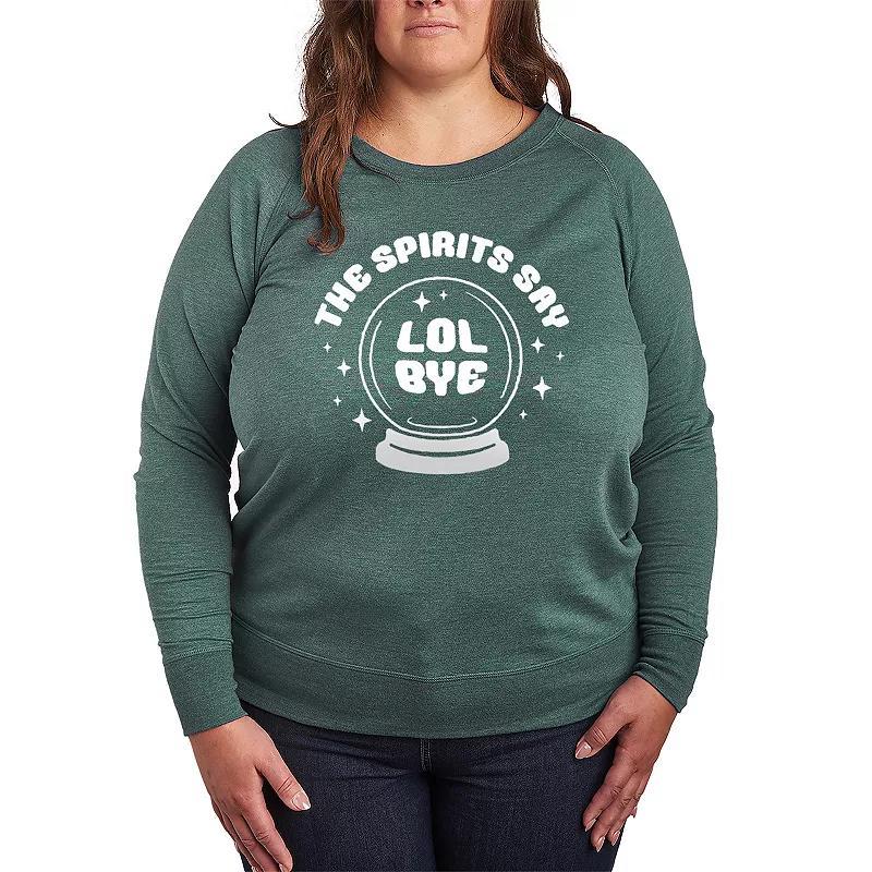 Plus Size Spirits Say LOL Bye Pullover, Womens Heather Grey Product Image