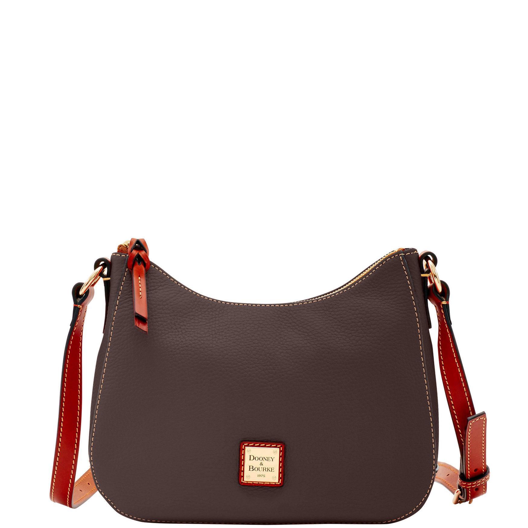 Dooney & Bourke Womens Pebble Grain Small Kiley Crossbody Leather Shoulder Bag in Brown Tmoro Product Image