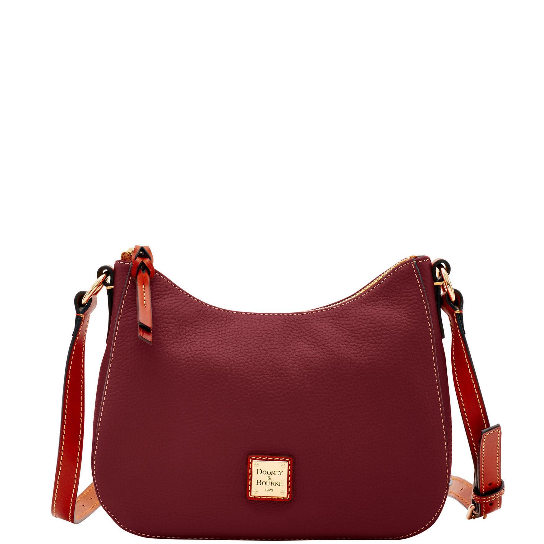 Dooney & Bourke Womens Pebble Grain Small Kiley Crossbody Leather Shoulder Bag in Bordeaux Product Image