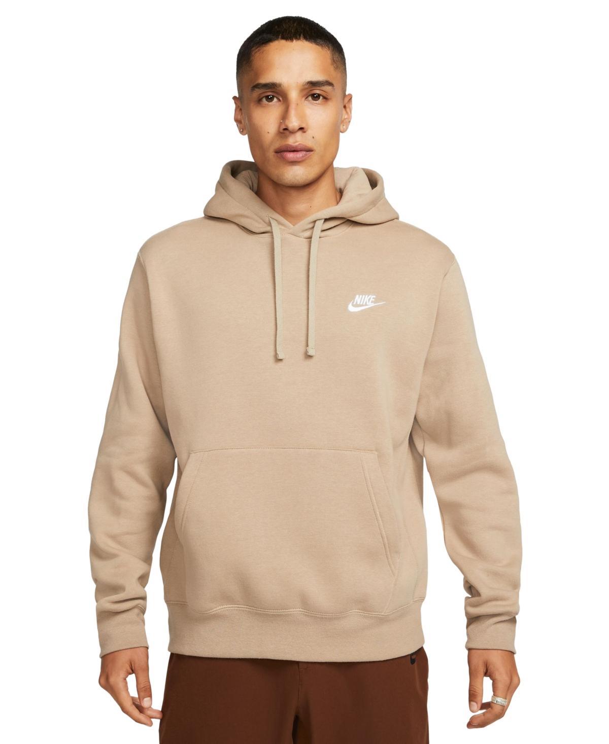 Nike Club Fleece hoodie in gray heather Product Image