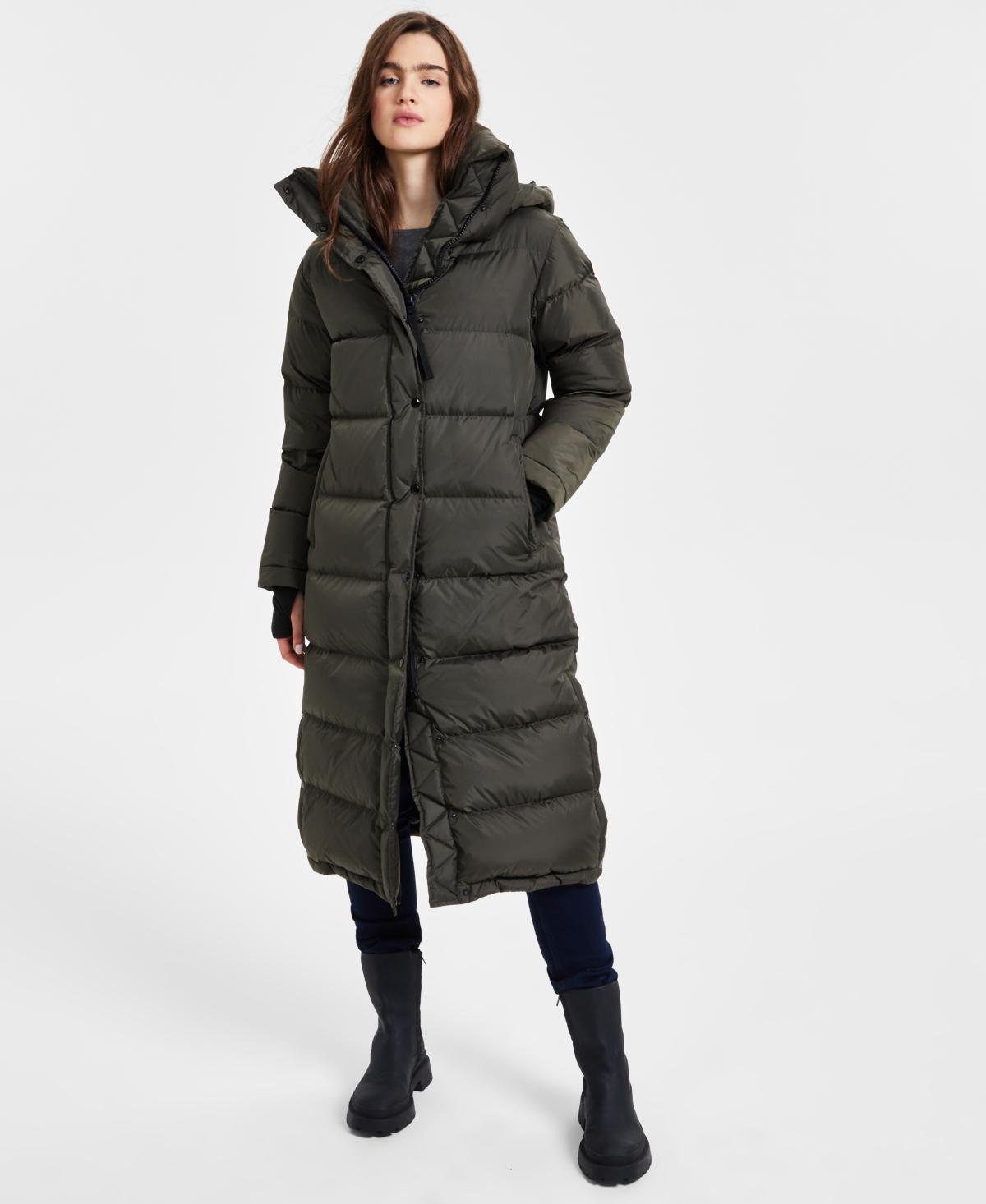 S13 Womens Harper Hooded Water-Resistant Maxi Puffer Coat Product Image