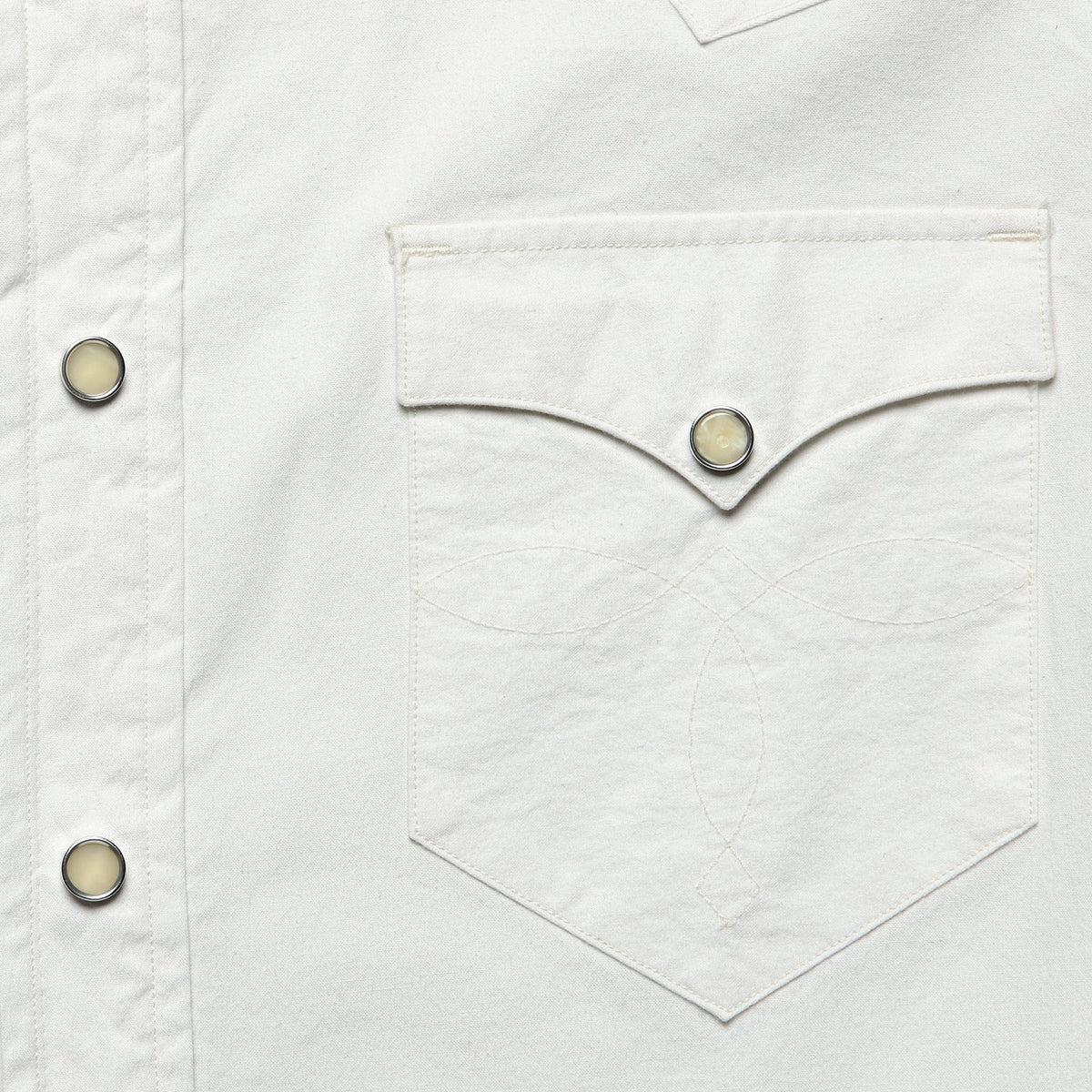 Slim Fit Western Shirt - White Product Image