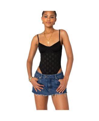 Women's Raven Cupped Eyelet Bodysuit Product Image