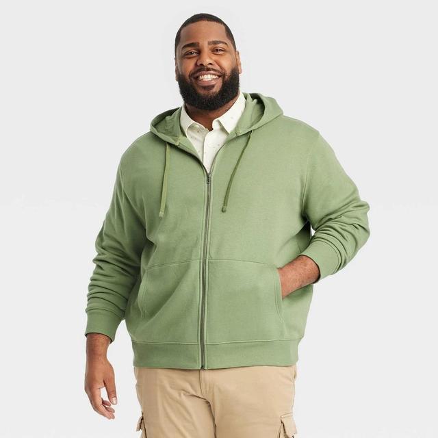 Mens Big & Tall Hooded Zip-Up Sweatshirt - Goodfellow & Co 3XLT Product Image