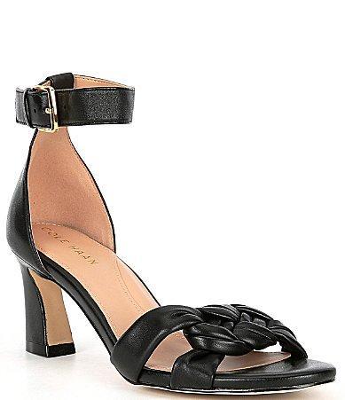 Cole Haan Adella Braided Leather Buckle Dress Sandals Product Image
