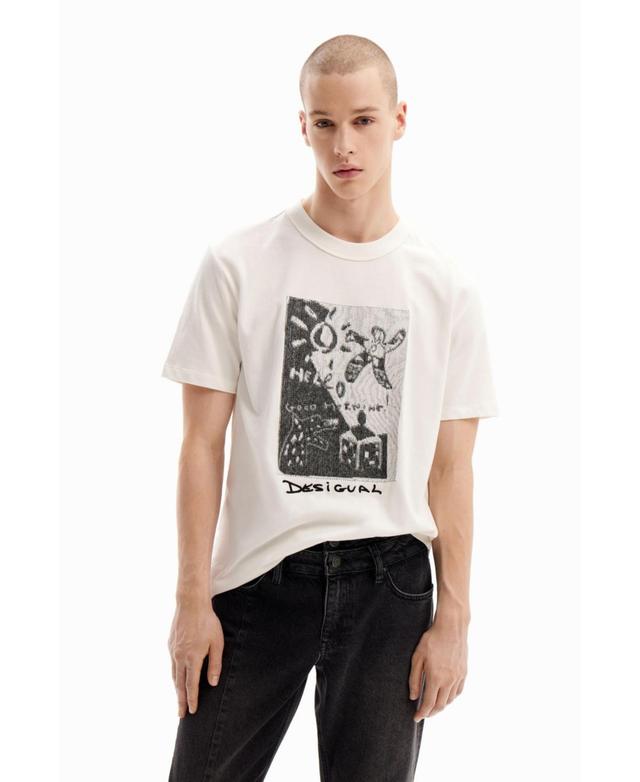 Desigual Mens Arty embroidered T-shirt Product Image