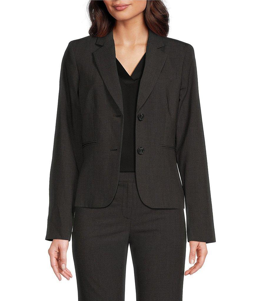 DKNY Notch Collar Two Button Blazer Product Image