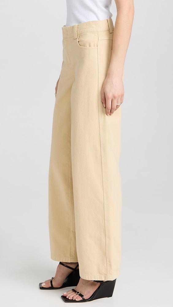 Vince Washed Twill Wide Leg Pants | Shopbop Product Image