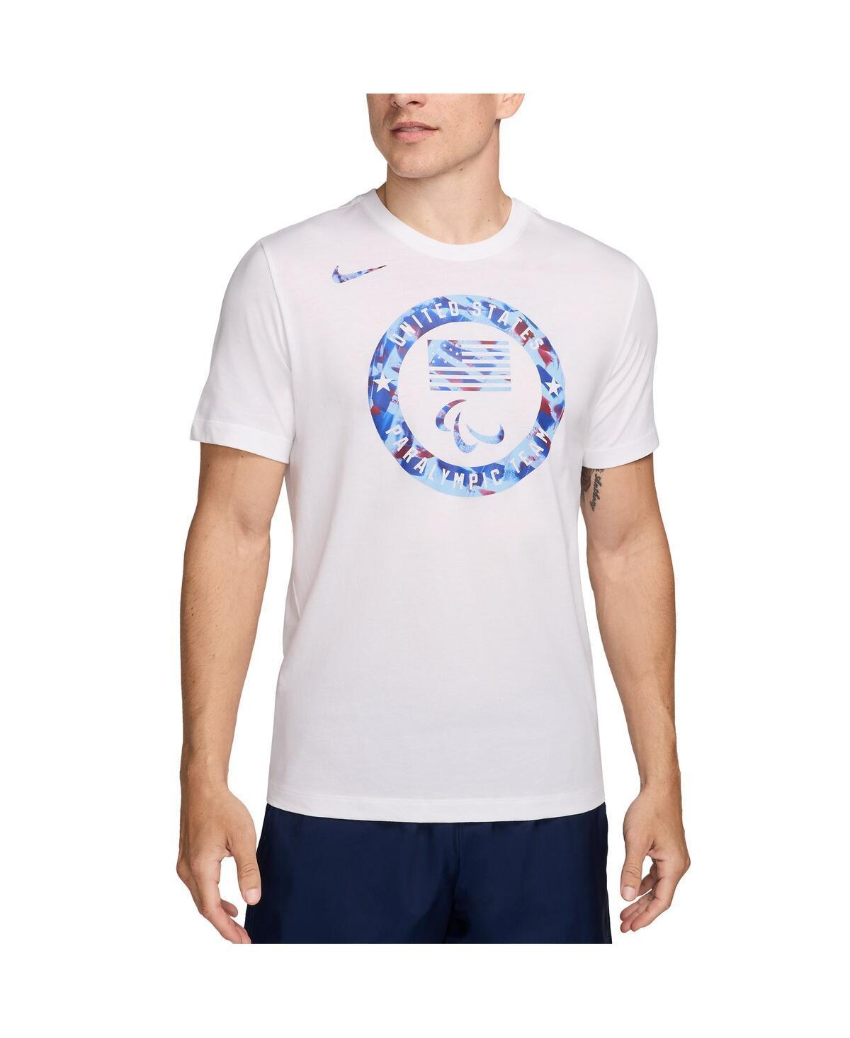 Nike Mens White U.s. Paralympics Puck Club T-Shirt Product Image