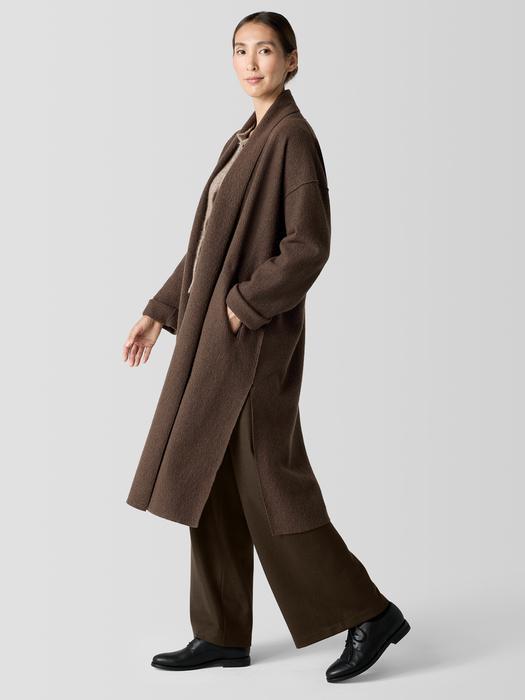 Lightweight Boiled Wool Icon Coat in Regenerative Wool Product Image