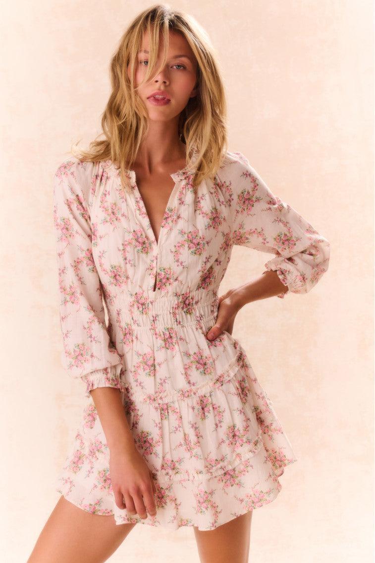 Mellini Floral Cotton Mini Dress Product Image