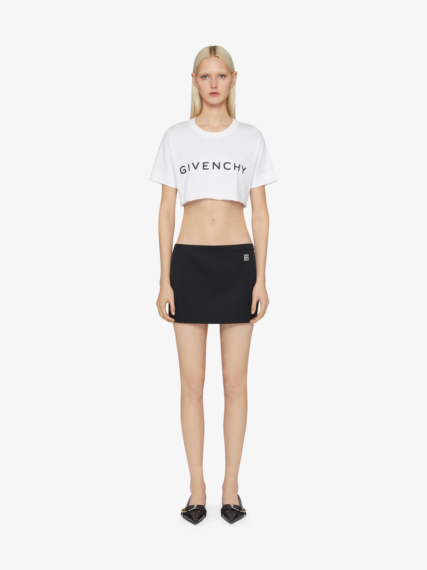 GIVENCHY Archetype cropped t-shirt in cotton Product Image