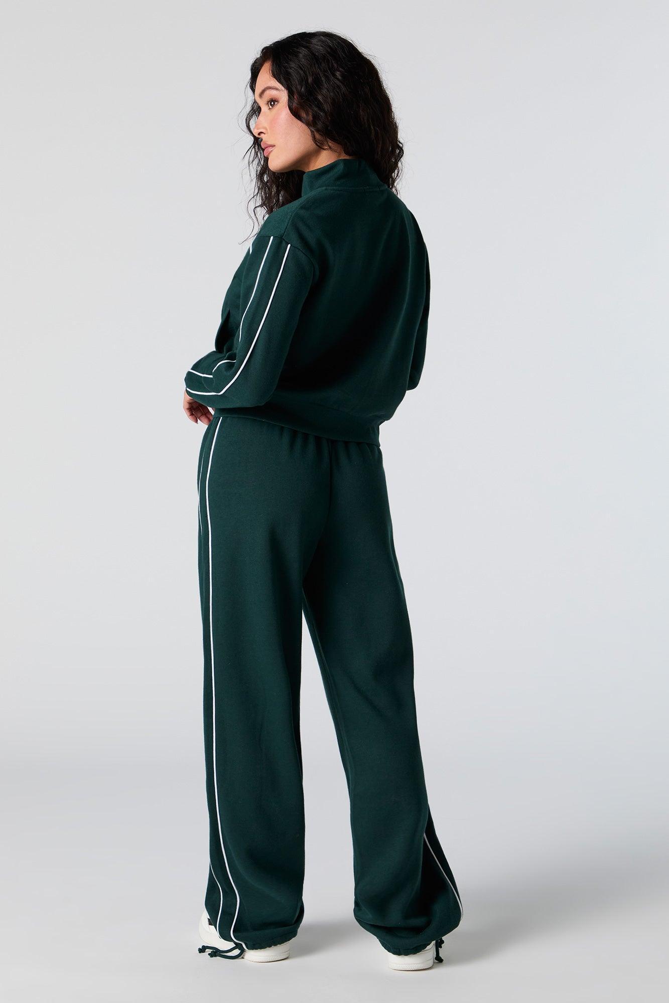 Graphic Fleece Wide Leg Self Tie Sweatpant Female Product Image