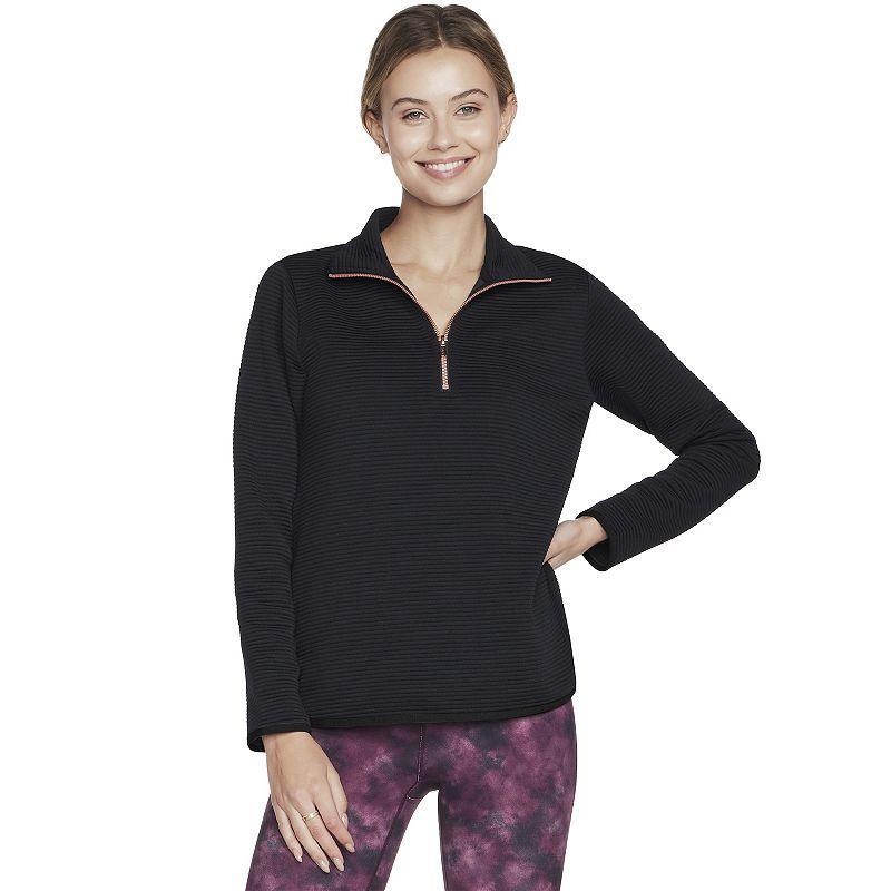 Womens Skechers Softknit Ottoman Ribbed Pullover Product Image