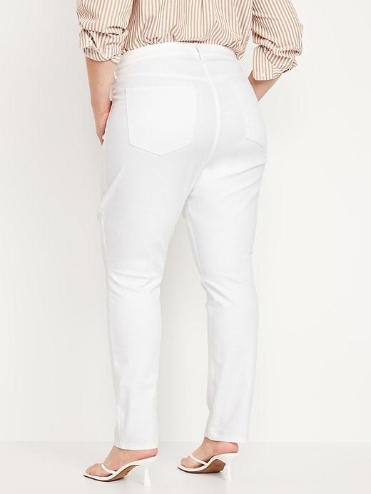 High-Waisted Wow Straight Ankle Jeans Product Image